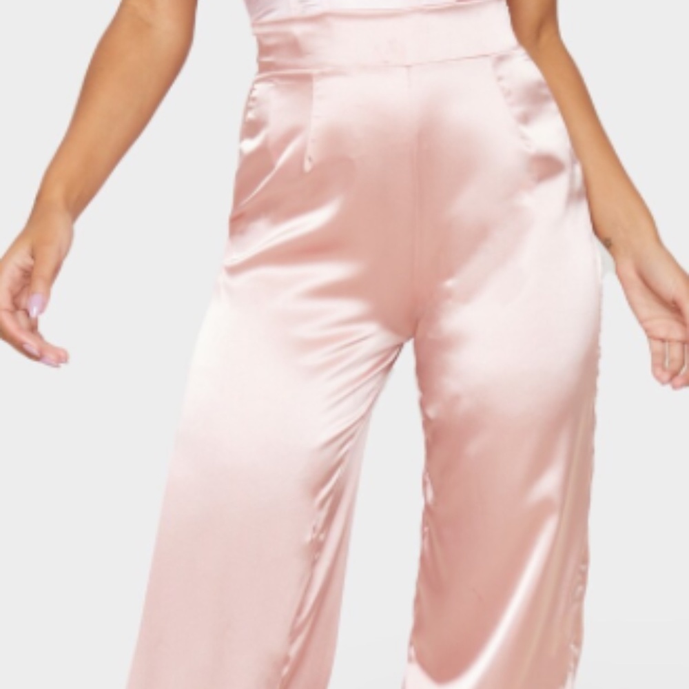 Satin Wide Leg Pants